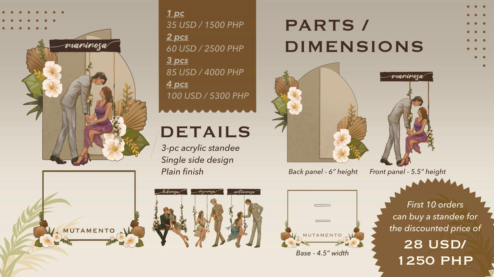 Preorders run until August 31! Production may last 2-4 weeks.